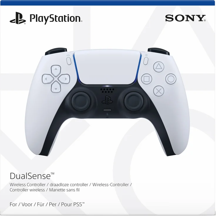 Sony DualSense Wireless-Controller, Weiß (9399506) (PS5) – Bild 5