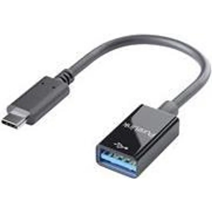 PureLink iSeries - USB-Adapter - USB-C (M) bis USB Typ A (W) - USB 3.1 OTG - 10 cm - USB Power Delivery (3A, 60W) - Schwarz