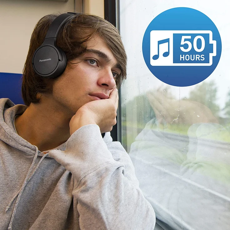 Panasonic RB-HF420B On-Ear-Kopfhörer mit Bluetooth, schwarz – Bild 4