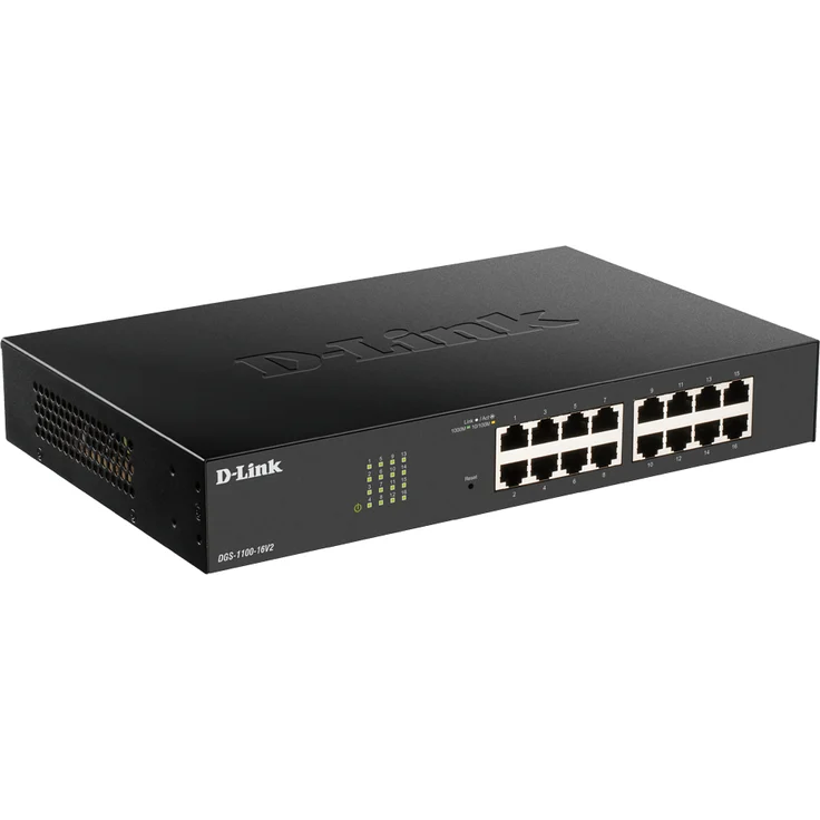 D-Link DGS-1100-16V2 16-Port Gigabit Smart Switch (10-100-1000 Mbit-S, Einfache Plug & Play-Installation, lüfterlos) – Bild 2