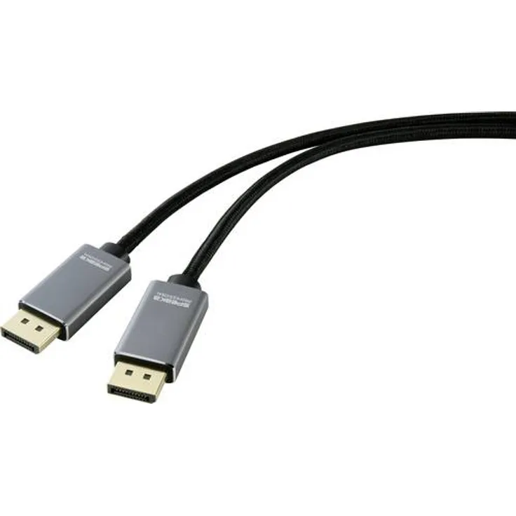 SpeaKa Professional DisplayPort DisplayPort Anschlusskabel (1x DisplayPort Stecker - 1x DisplayPort Stecker) 5.00m Black