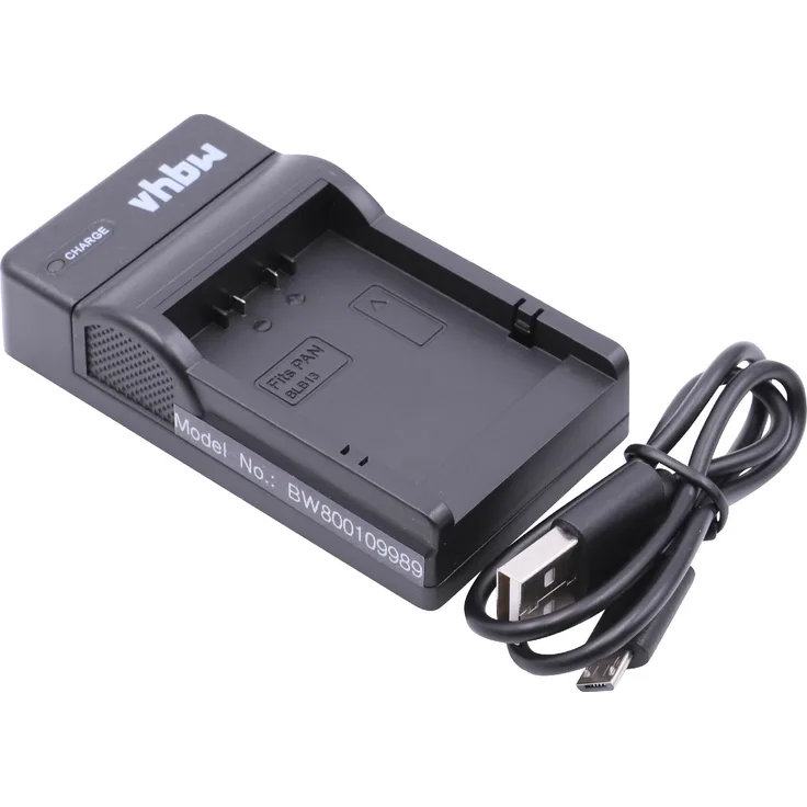 vhbw Micro USB Ladegerät Ladekabel passend für Kamera Panasonic Lumix DMC-G1, DMC-G10, DMC-G10K, DMC-G1K, DMC-G1W, DMC-G2, DMC-G2K, DMC-G2W, DMC-GF1