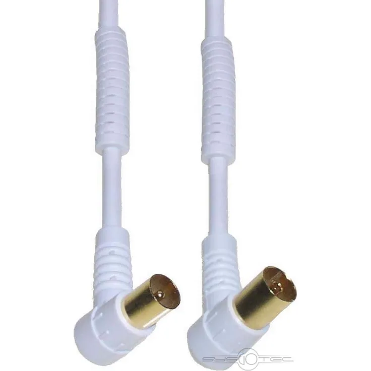 e+p HFW 201 G, coax, Koaxial, Gold, Abgewinkelt, Abgewinkelt, 1,5 m