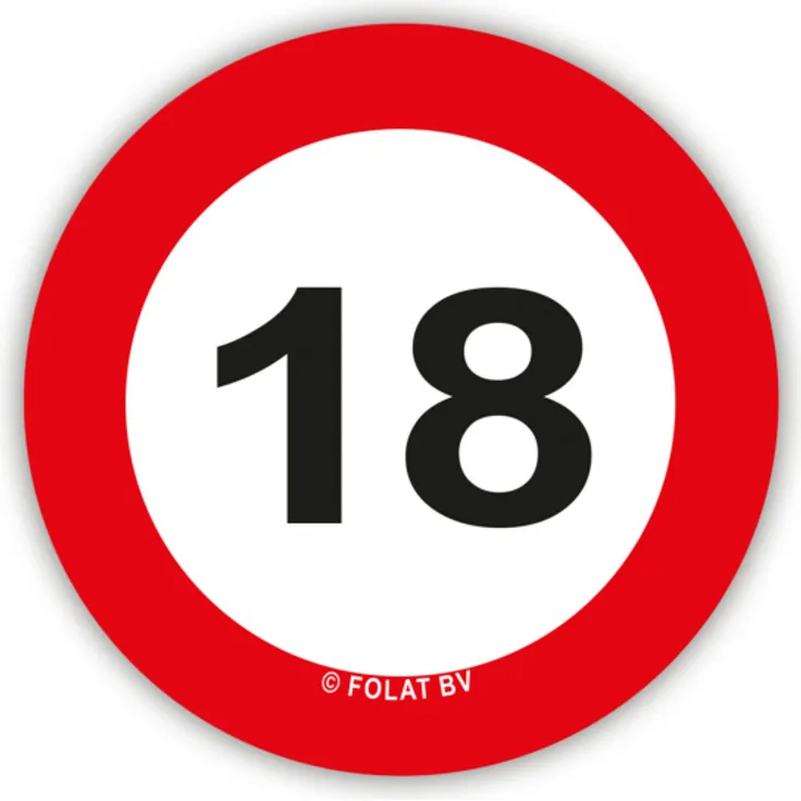 konfetti XL 18 Jahre 5 cm Plastik rot-weiss 48 Stück - Preisvergleich