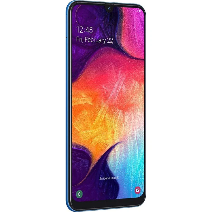 Samsung Galaxy A50 Smartphone 16,26cm (6,4 Zoll) Super AMOLED-Display, 128GB interner Speicher, 4GB RAM, Dual-SIM, Android, Blue – Bild 2