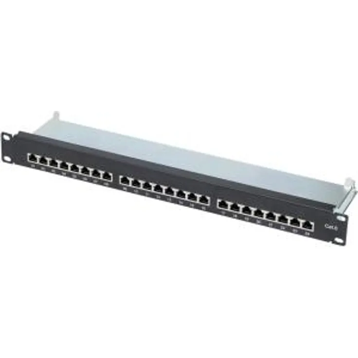 renkforce 24 Port Netzwerk-Patchpanel CAT 6 1 HE