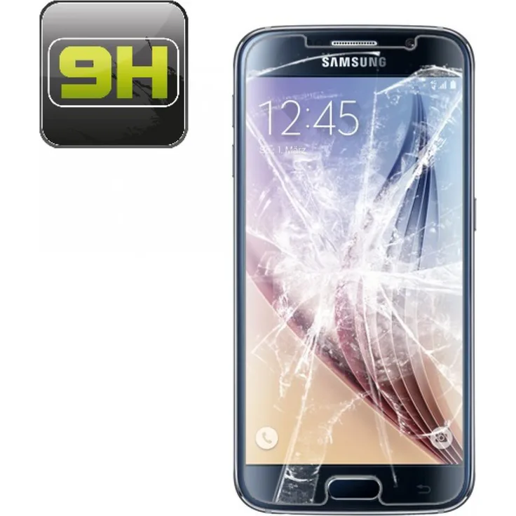 PROTECTORKING 2x Samsung Galaxy S6 PANZERGLAS PANZERFOLIE ECHTGLAS GLASFOLIE Folie 9H HD klar