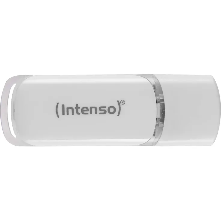 Intenso Flash Line 64 GB - Type C USB-Stick - Super Speed USB 3.1, weiß