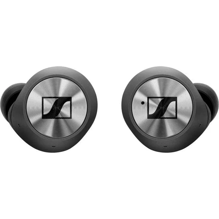 Sennheiser MOMENTUM Chrom, True Wireless In-Ear Kopfhörer, mit Bluetooth, Mikrofon, geeignet für Sport, spritzwassergeschützt, schwarz – Bild 1