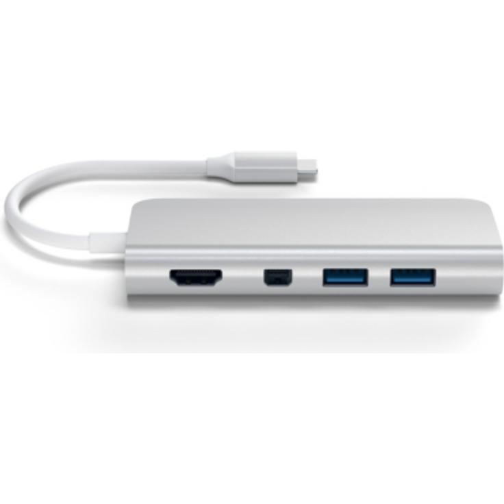 Satechi USB-C Multimedia Adapter Silber