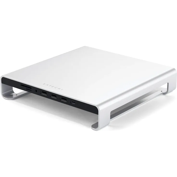 Satechi Aluminum Monitor Stand Hub for iMac silver