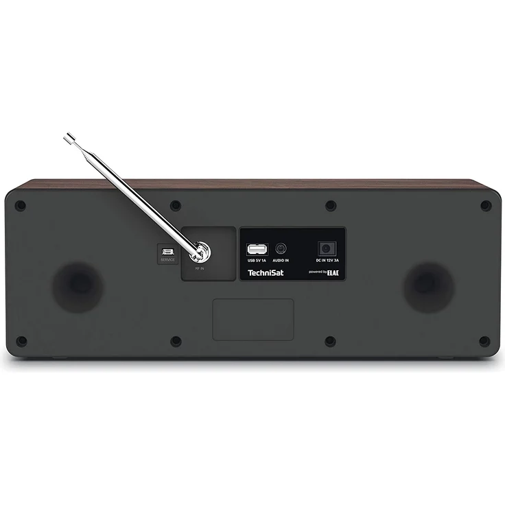 TechniSat DIGITRADIO 3 CD-Radio mit Bluetooth, OLED-Display, Wecker, Nussbaum, schwarz – Bild 2