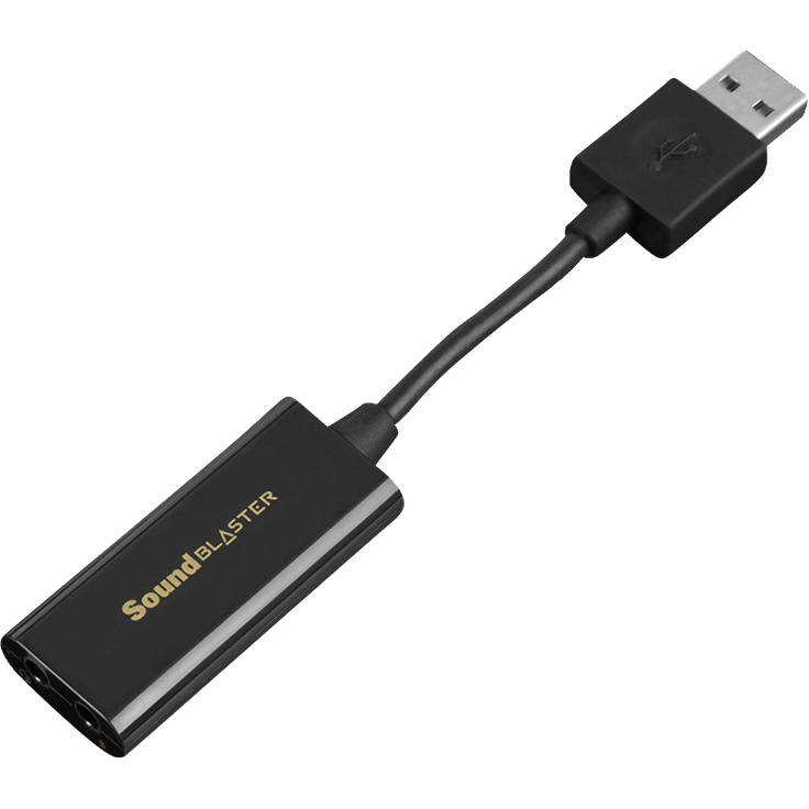 Creative Sound Blaster Play!3 - USB-DAC-Verstärker und externe Soundkarte, schwarz