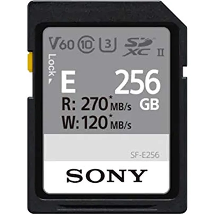 Sony SF-E256 SD-Speicherkarte (256 GB, UHS-II, Klasse 10, E Serie)