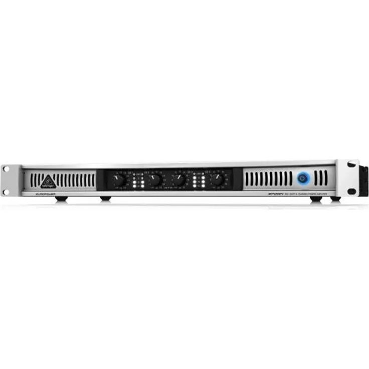 Behringer EPQ304 Europower professionelle Stereo-Endstufe (4-Kanal, 300 Watt), silber