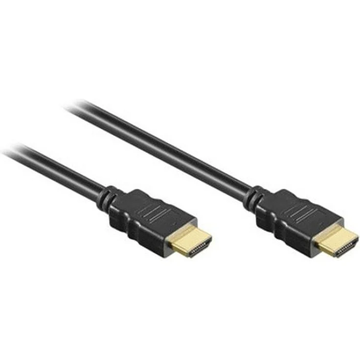 Good Connections 4514-020 HDMI Kabel mit Ethernet 24K vergoldete Stecker und Kupferkontakte, 2m Schwarz – Bild 1