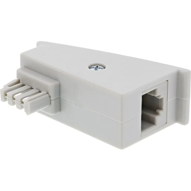InLine 69949 TAE-F DSL Adapter, TAE-F Stecker auf RJ45 Buchse, 8P2C für Fritzbox