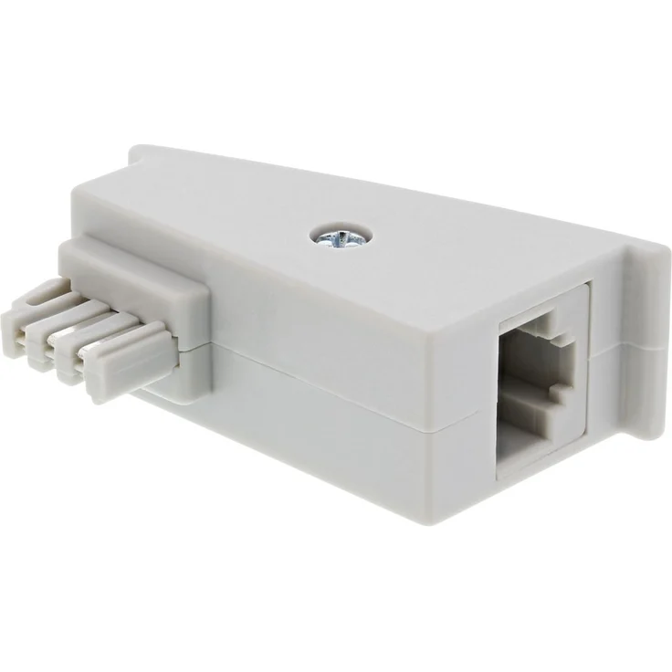 InLine 69949 TAE-F DSL Adapter, TAE-F Stecker auf RJ45 Buchse, 8P2C für Fritzbox