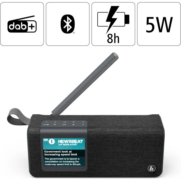 Hama DR200BT Digitalradio mit Bluetooth, schwarz – Bild 3