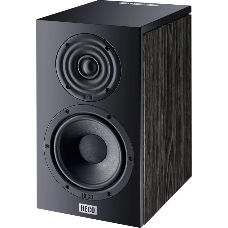 Heco Aurora 200, kompakter und dynamischer Regallautsprecher Schwarz