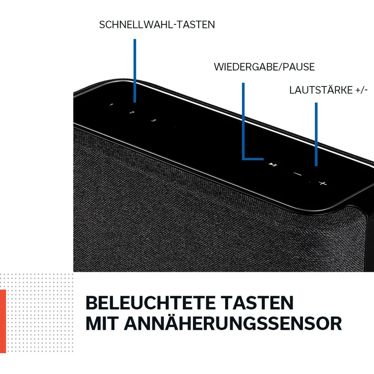 Denon Home 250 Multiroom-Lautsprecher mit Alexa, Google Assistant, FM, KW, DAB+, Webradio, geeignet für Indoor, schwarz – Bild 9