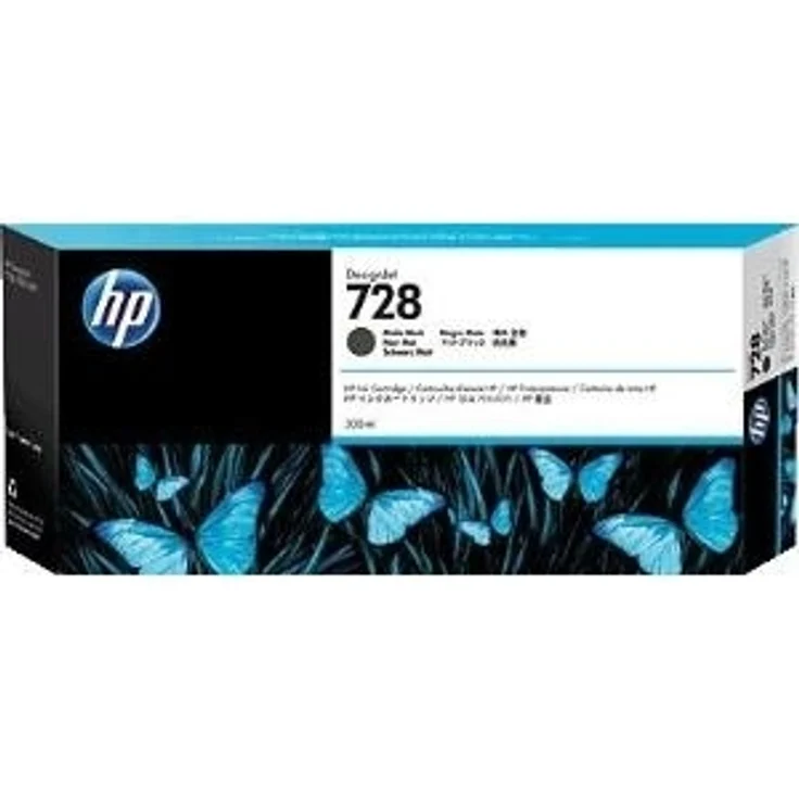 HP F9J68A Tintenpatrone, 728 Original, matt schwarz – Bild 1