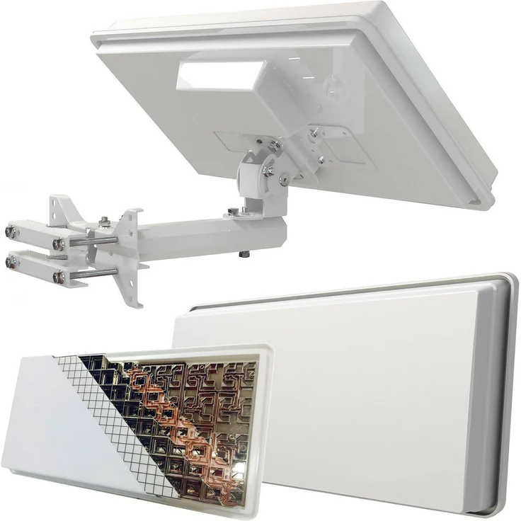 Selfsat Flachantenne Digital Sat Anlage (Kabel, Fensterhalterung, HD, 4K) – Bild 2