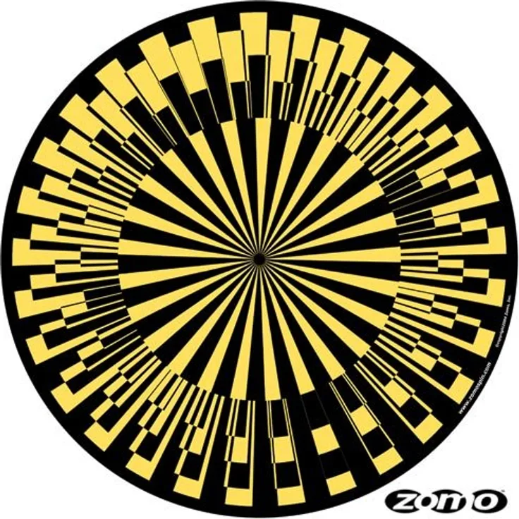 2x Zomo Slipmats - Scope - gelb - Doppelpack