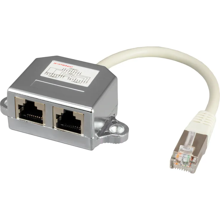 Netzwerksplitter Patchkabeladapter RJ45 CAT.5e