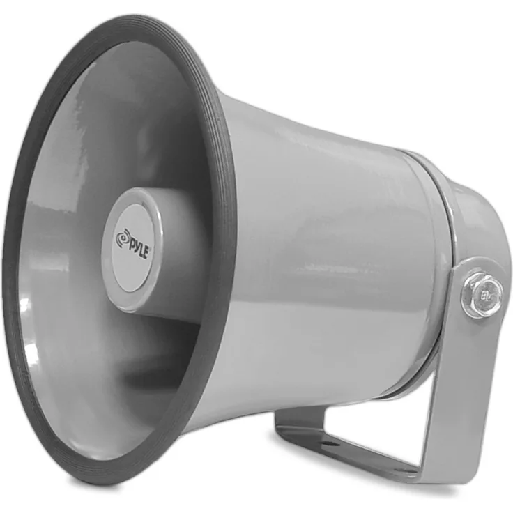 Pyle PHSP6K Pyle 6.3 Indoor/Outdoor 25W Horn Speaker Außenlautsprecher - 25 Watt - grau