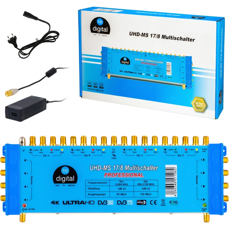 HB-DIGITAL Multischalter UHD-MS 17-8 – Bild 1
