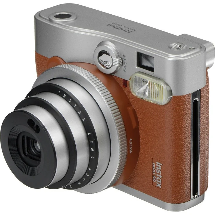 Fujifilm Instax Mini 90 Neo Classic Kamera, Sofortbildkamera, Braun – Bild 9