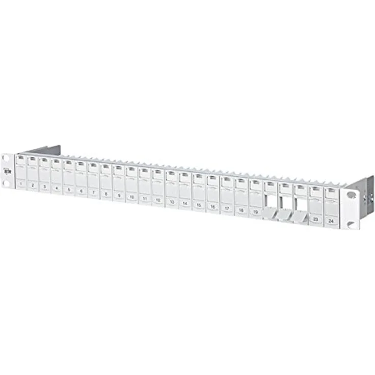 METZ CONNECT Patchfeld modul 24Port 1HE RAL TN MPP24-7035-leer, 130920-00-E-90