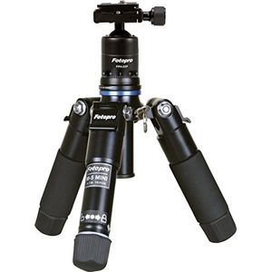 Bild für Rollei Compact Traveler Mini M1 I Schwarz I Leichtes Mini-Reisestativ aus Aluminium I Foto-Stativ mit geringem Packmaß I inkl. Zubehör