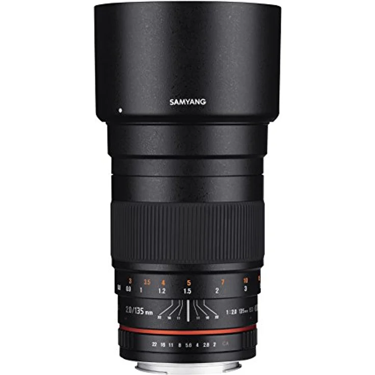 Samyang 135-2,0 Objektiv APS-C Sony E manueller Fokus Fotoobjektiv, Spiegelobjektiv Teleobjektiv schwarz – Bild 1