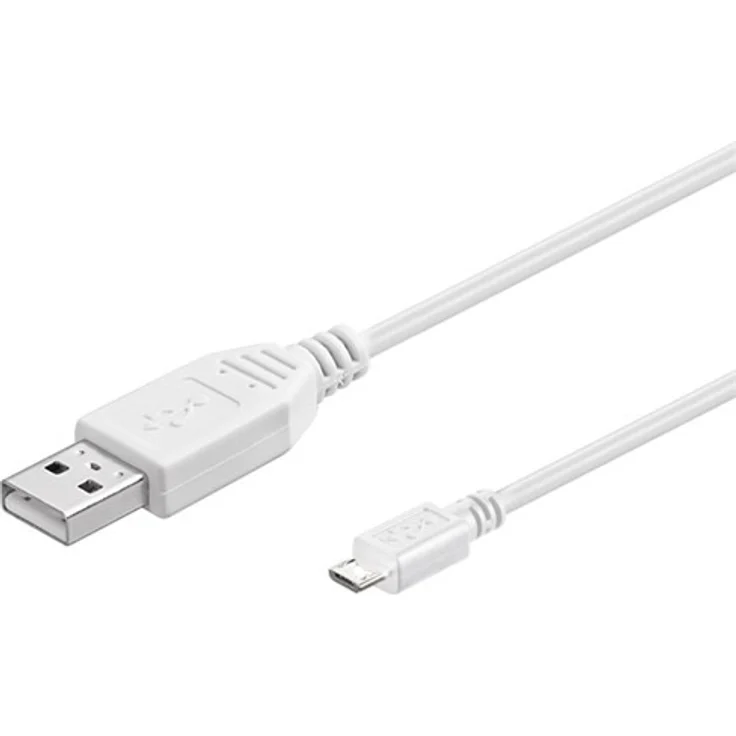 Goobay 96195 USB 2.0 Hi-Speed Kabel, 5 m weiß
