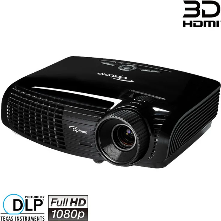 Optoma EH300 Heimkino-Beamer, DMD/DLP, Full HD (1920 x 1080), Kontrast 15000:1, 3500 ANSI-Lumen, Bildverhältnis 16:9, schwarz