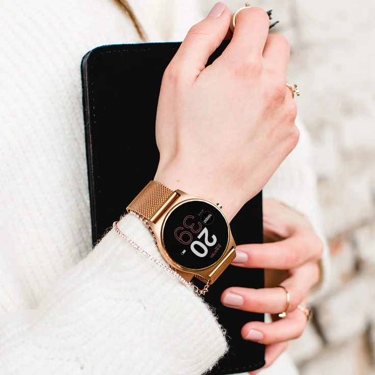 xlyne Joli XW Pro Smartwatch Damen, 45mm, Metallgehäuse, Roségold – Bild 6