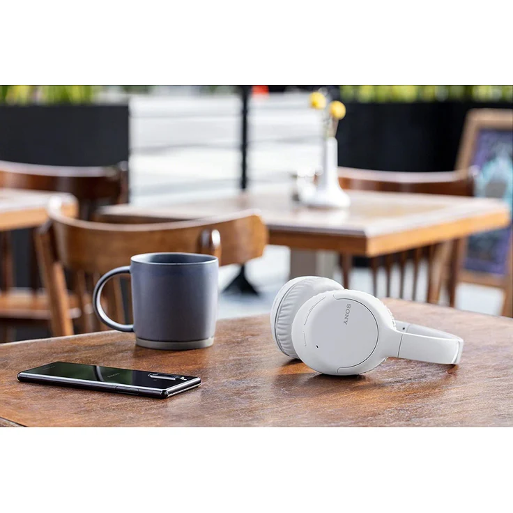 Sony WH-CH710N On-Ear-Kopfhörer, mit Bluetooth, Mikrofon, Noise Cancelling, weiß – Bild 6