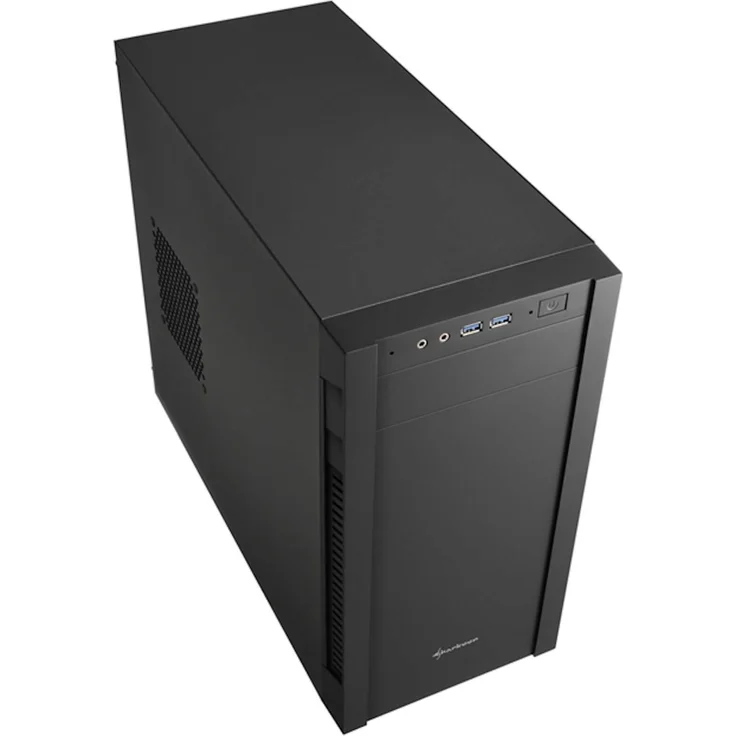 Sharkoon S1000 micro ATX Gehäuse, schwarz – Bild 3
