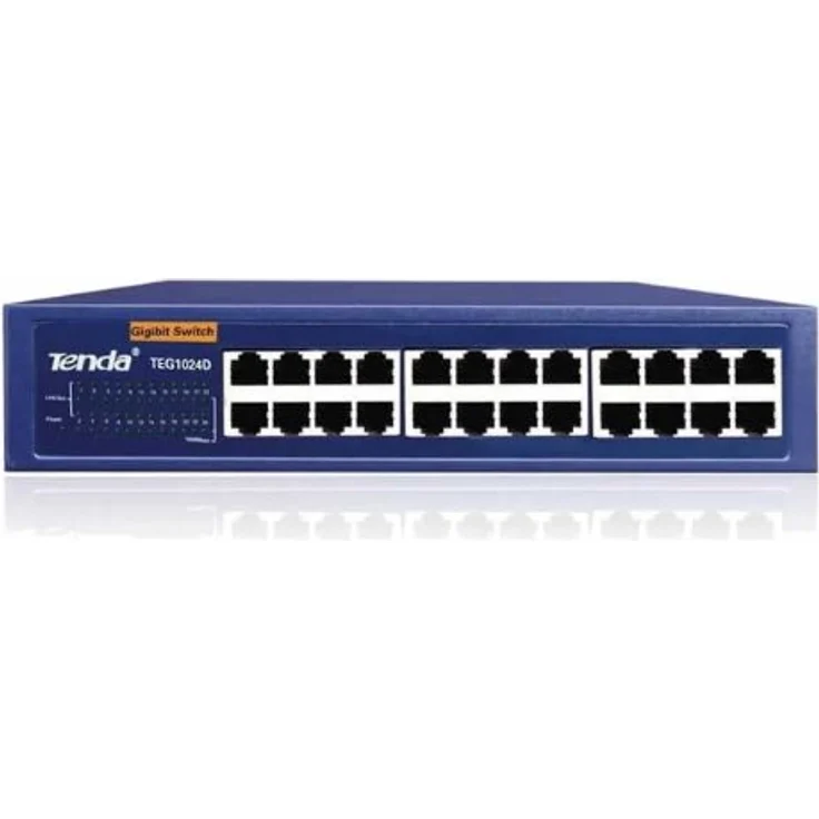 Tenda IMTEG1024D 24-Port Gigabit ungemanaged 24-Port 10/100/1000 Mbps Ethernet Switch – Bild 1