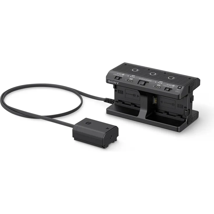 Sony NPA-MQZ1K (Vierfachladegerät für Akkus Z und W-Serie, inkl. 2 Z-Akkus NP-FZ100) passend für Alpha Kameras