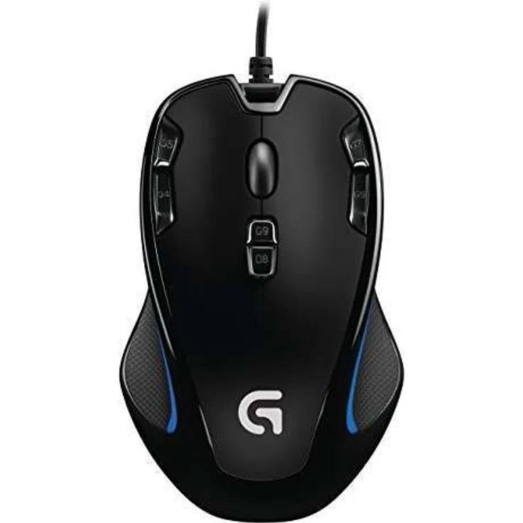 Logitech G300s Gaming Maus, 2500 DPI Sensor, USB-Anschluss, RGB-Beleuchtung, 9 Programmierbare Tasten, Taste zur DPI-Umschaltung, Benutzerdefinierte Spielprofile, Leichtgewicht, PC-Mac – Bild 1