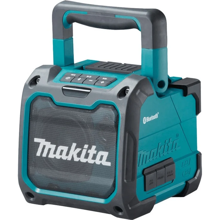 Makita DMR200 Akku-Lautsprecher Bluetooth-Lautsprecher mit Display, wasserdicht, grün, schwarz – Bild 2