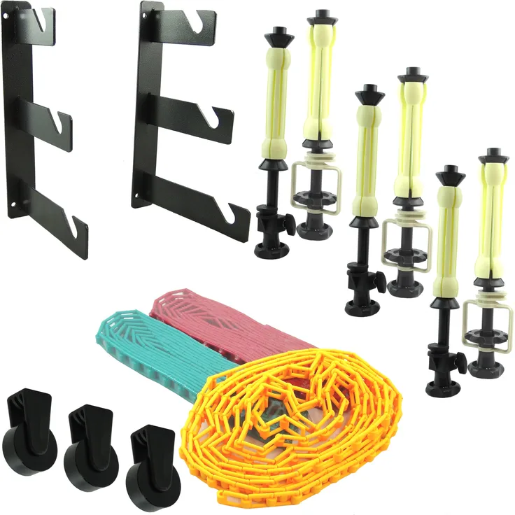 DYNASUN Montageset Wand Hintergrundsystem ESB3 Wandmontage für 3 Hintergrund