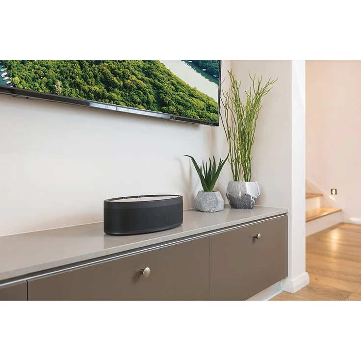 Yamaha MusicCast 50 WX-051 Multiroom-Lautsprecher mit Alexa, Webradio, geeignet für Indoor, schwarz – Bild 5