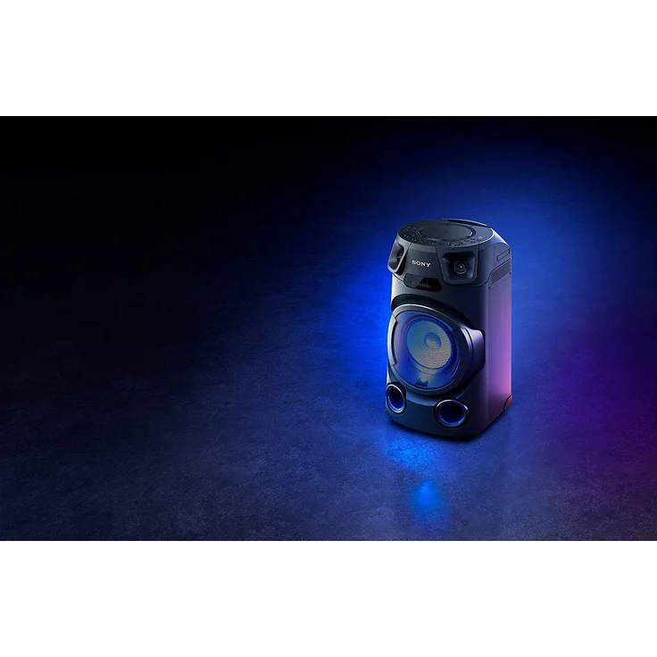 Sony MHC-V13 Leistungsstarkes Audiosystem, Bluetooth-Lautsprecher für Party, (150 Watt Ausgangsleistung, Mega Bass, Bluetooth und NFC) Schwarz – Bild 5