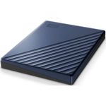 WD My Passport Ultra WDBC3C0020BBL - Festplatte - verschlüsselt - 2 TB - extern (tragbar) - USB 3.0 (USB-C Steckverbinder) - 256-Bit-AES - Blau (WDBC3C0020BBL-WESN)