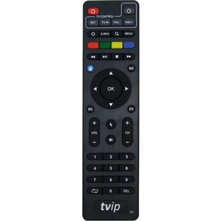 Fernbedienung programmierbar für TVIP IPTV Boxen v.4xx v.6xx Schwarz