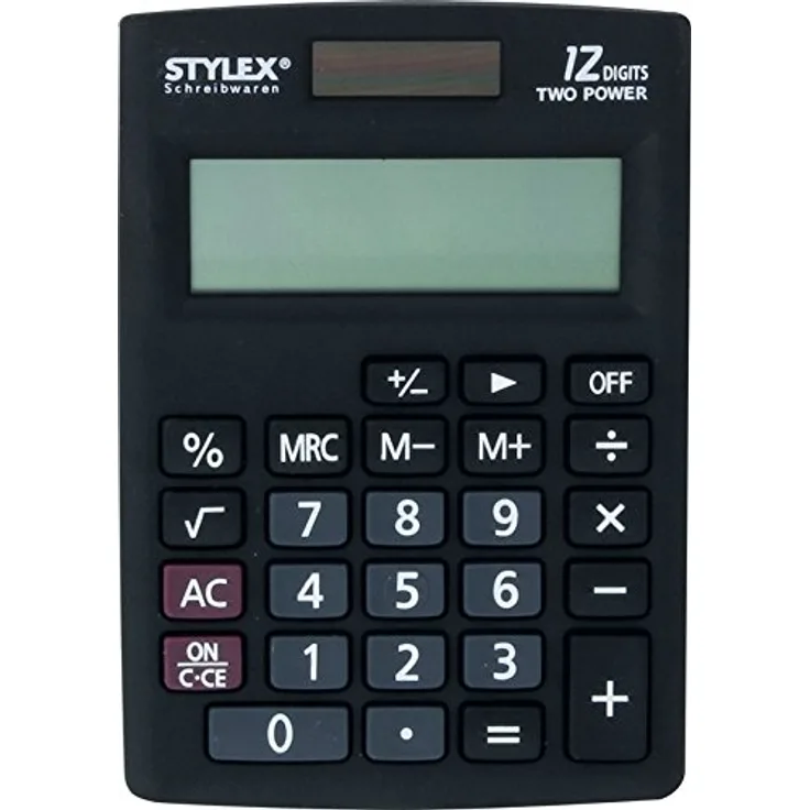 Stylex 42860 - Taschenrecher Alpha, Größe 8,5 x 12 cm, 1 Stück